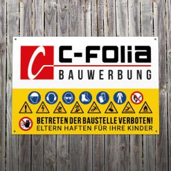 Gefahrenhinweise Bautafel